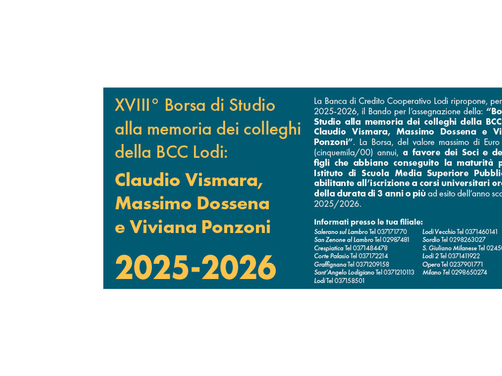 Borsa di Studio 
